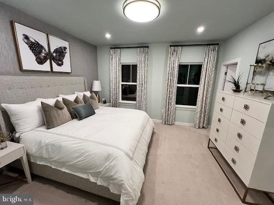 Bedroom, Interior, Recessed Lighting