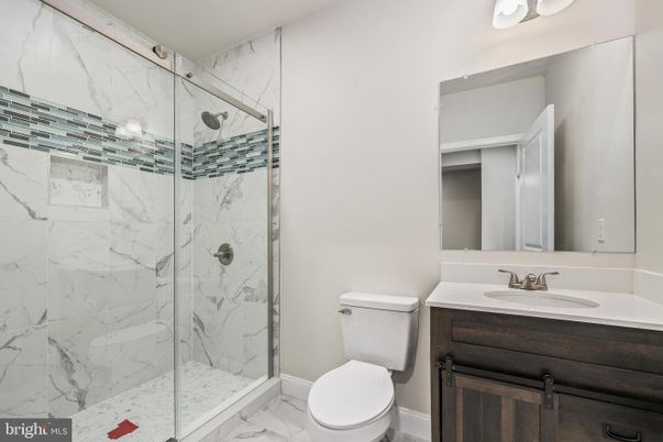 Bathroom, Glass Shower, Interior, Marble, Marble Walls