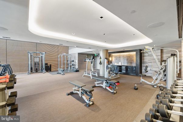 Fitness Equipment, Gym, Interior, Recessed Lighting