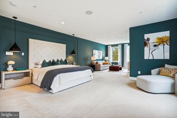 Bedroom, Interior, Pendant Lights, Recessed Lighting