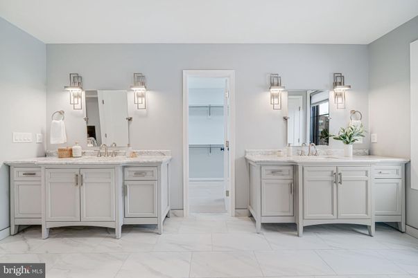 Bathroom, Dual Sink Vanities, Interior, Marble
