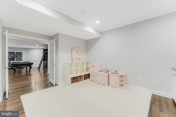 Billiard Table, Game Room, Interior, Recessed Lighting, Washer, Wood Texture Flooring