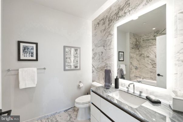 Bathroom, Interior, Marble, Marble Walls, Recessed Lighting