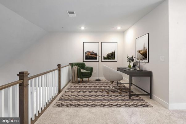 Home Office, Interior, Recessed Lighting