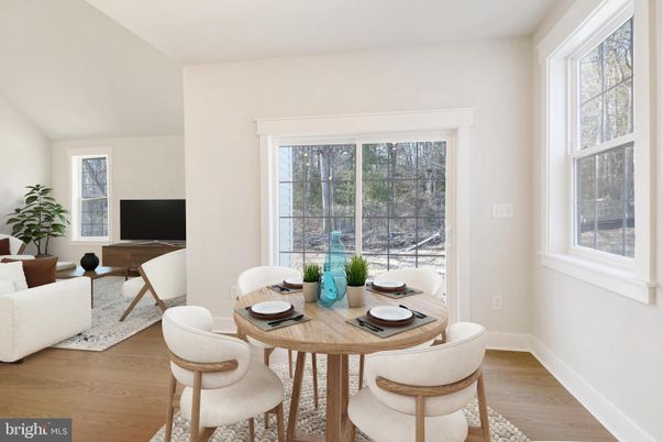 Dining room, Interior, Wood Texture Flooring