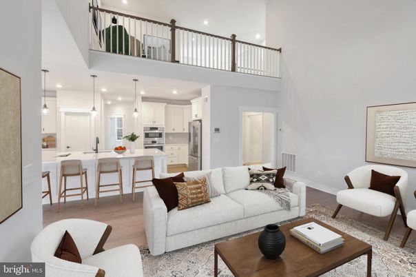 Dining room, Interior, Kitchen, Living room, Pendant Lights, Recessed Lighting, Stainless Steel Appliances, Wood Texture Flooring