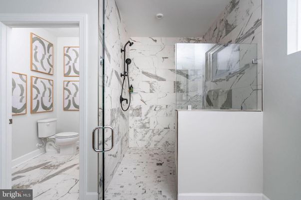 Bathroom, Glass Shower, Interior, Marble, Marble Walls