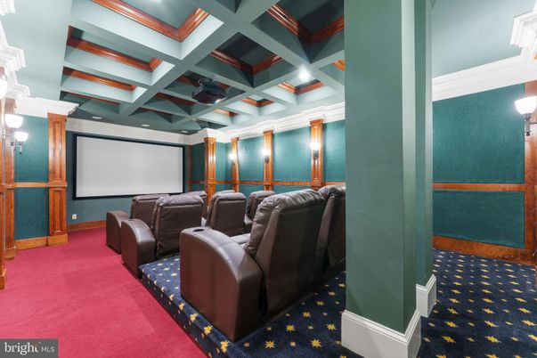 Home Theatre Room, Interior, Projection Screen, Recessed Lighting, Theatre Room