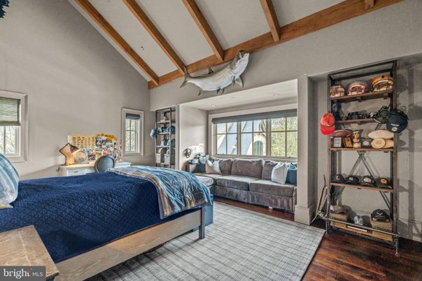 Bedroom, Interior, Wooden Beams, Wood Texture Flooring