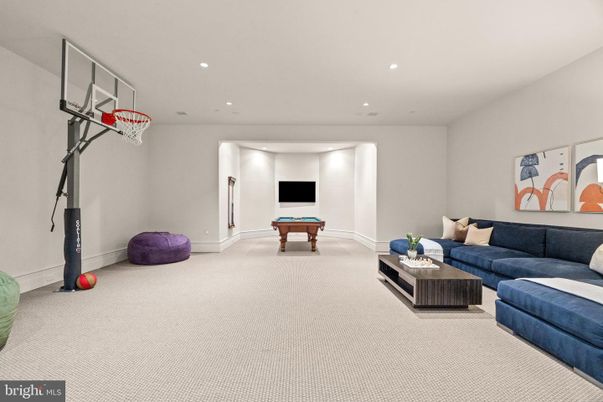 Billiard Table, Game Room, Interior, Living room, Recessed Lighting