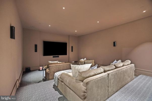 Interior, Living room, Recessed Lighting, Theatre Room