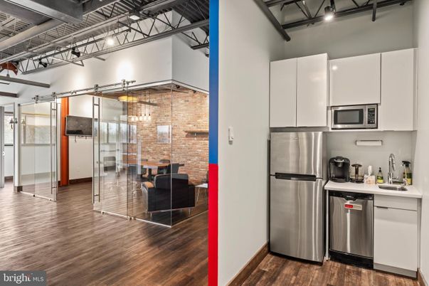 Interior, Kitchen, Stainless Steel Appliances, Stone Walls, Wood Texture Flooring