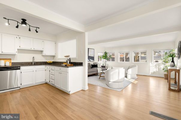 Interior, Kitchen, Living room, Wood Texture Flooring