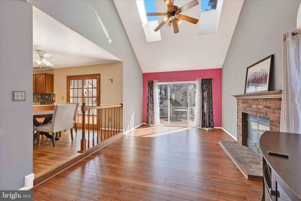 Dining room, Fireplace, Interior, Wood Texture Flooring