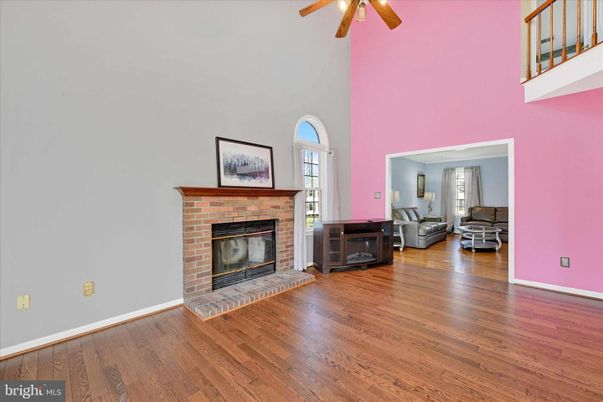 Fireplace, Interior, Wood Texture Flooring