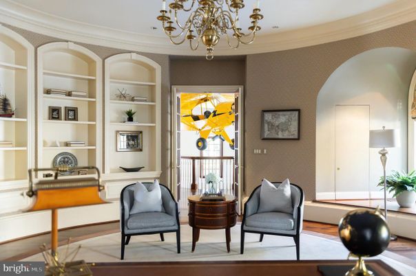 Chandelier, Home Office, Interior