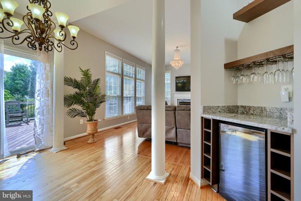 Chandelier, Interior, Wood Texture Flooring