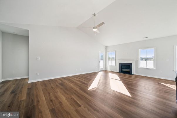 Empty room, Fireplace, Interior, Wood Texture Flooring