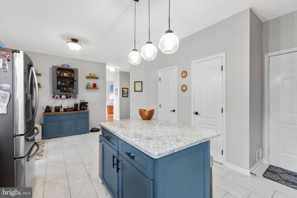 Interior, Kitchen, Marble, Pendant Lights