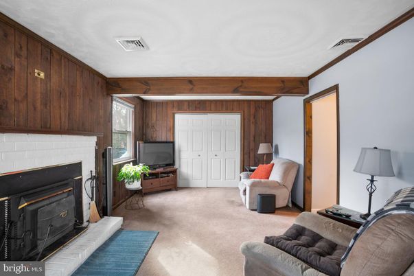 Fireplace, Interior, Living room, Wooden Walls