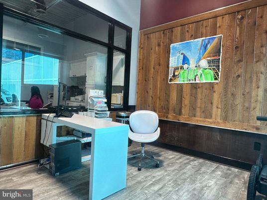 Home Office, Interior, Wood Texture Flooring, Wooden Walls