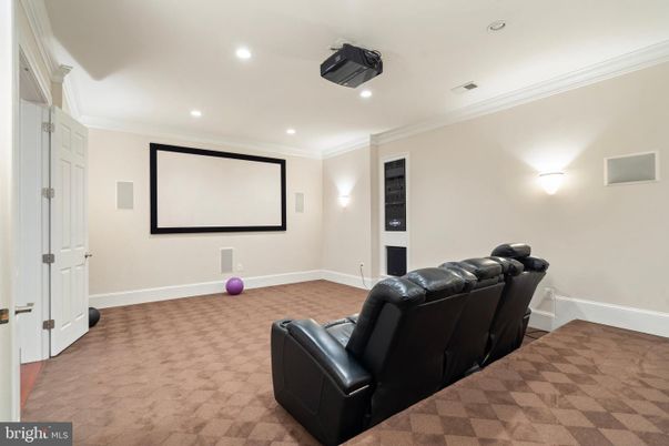 Home Theatre Room, Interior, Projection Screen, Recessed Lighting, Theatre Room