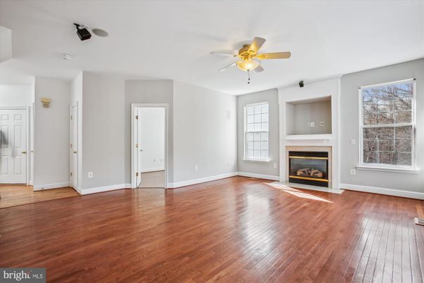 Empty room, Fireplace, Interior, Wood Texture Flooring