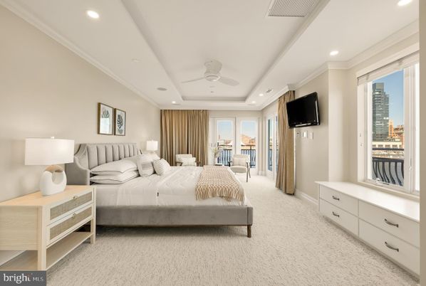 Bedroom, Interior, Recessed Lighting
