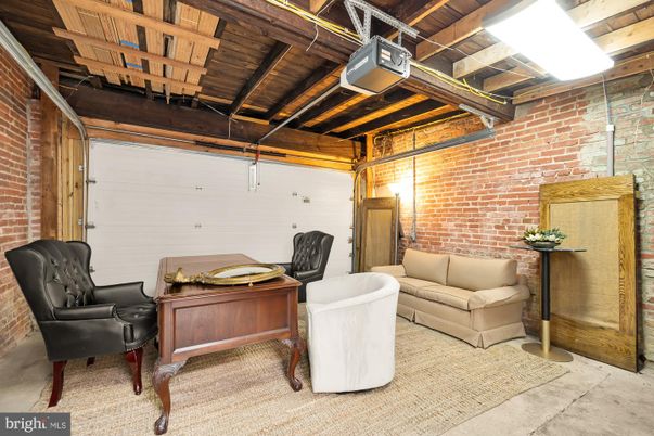 Garage, Home Office, Interior, Stone Walls, Wooden Beams, Wooden Ceilings