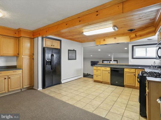 Interior, Kitchen, Recessed Lighting, Wooden Ceilings