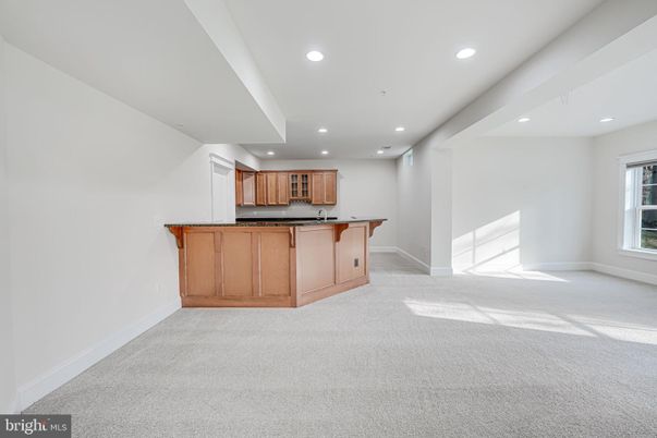 Empty room, Interior, Kitchen, Recessed Lighting