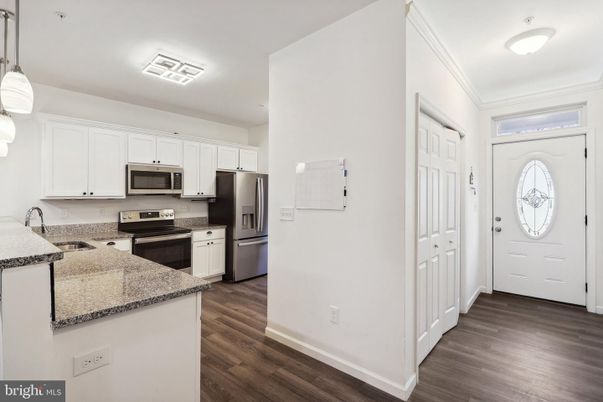 Interior, Kitchen, Pendant Lights, Stainless Steel Appliances, Wood Texture Flooring