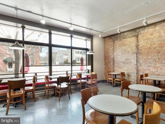 Dining room, Interior, Pendant Lights, Stone Walls