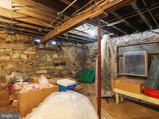 Interior, Stone Walls, Wooden Beams