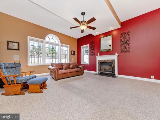 Fireplace, Interior, Living room, Recessed Lighting