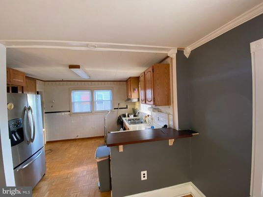 Interior, Kitchen, Wood Texture Flooring