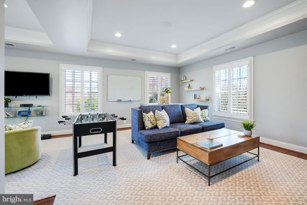Game Room, Interior, Living room, Recessed Lighting, Wood Texture Flooring