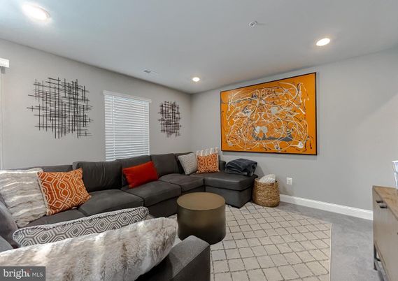 Interior, Living room, Recessed Lighting