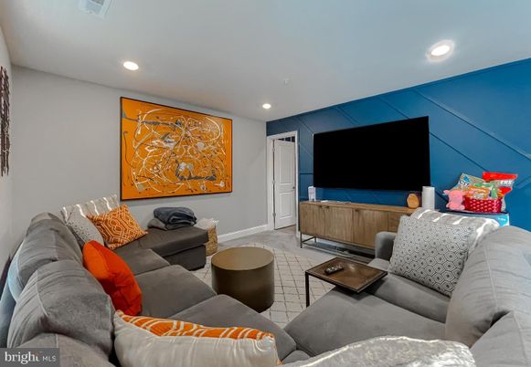Interior, Living room, Recessed Lighting
