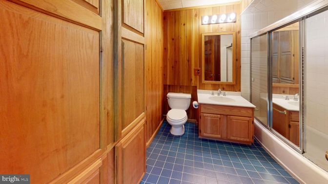 Bathroom, Interior, Wooden Walls