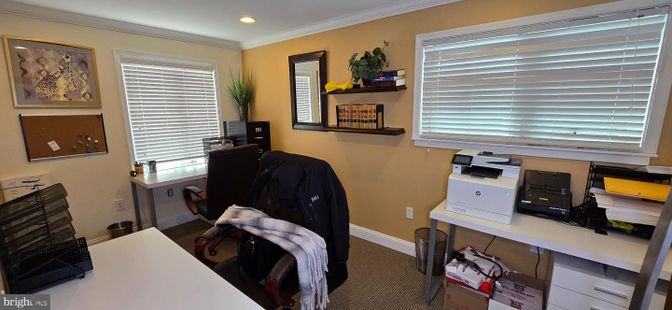 Home Office, Interior, Recessed Lighting