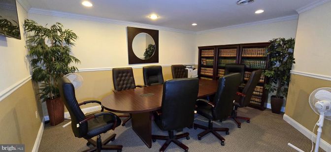 Home Office, Interior, Recessed Lighting