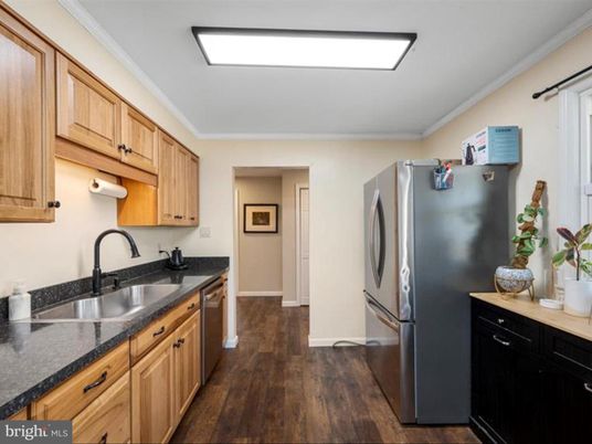 Interior, Kitchen, Wood Texture Flooring