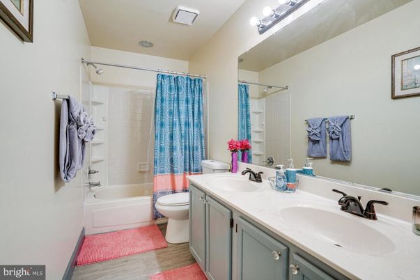 Bathroom, Dual Sink Vanities, Interior, Wood Texture Flooring