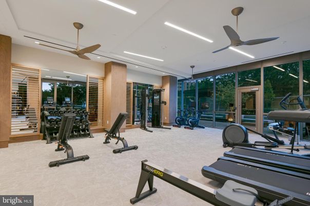Fitness Equipment, Gym, Interior, Recessed Lighting