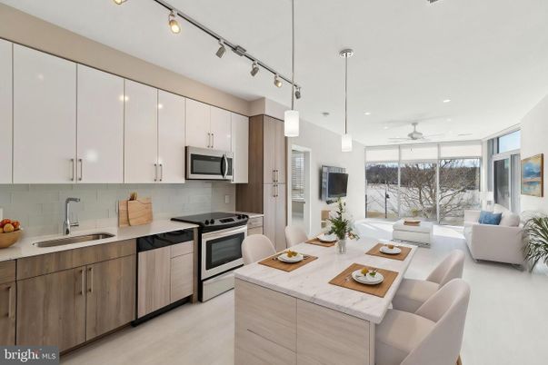 Interior, Kitchen, Living room, Pendant Lights, Recessed Lighting, Stainless Steel Appliances