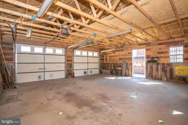 Garage, Interior, Wooden Beams, Wooden Ceilings, Wooden Walls