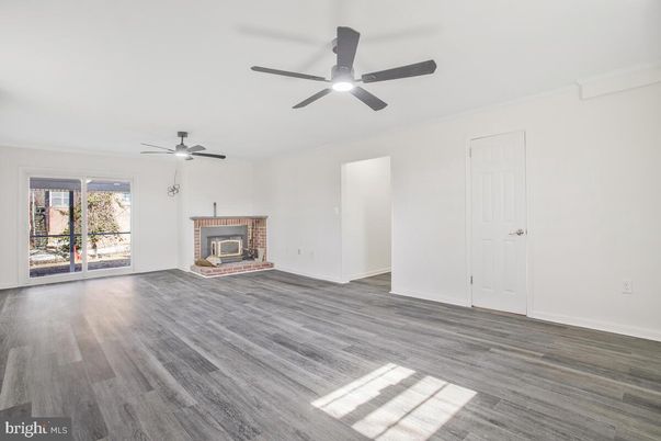Empty room, Fireplace, Interior, Wood Texture Flooring