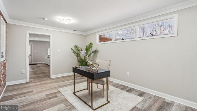 Home Office, Interior, Wood Texture Flooring