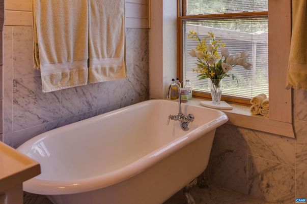 Bathroom, Free Standing Baths, Interior, Marble Walls